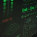 Laptop screen showing a warning alert symbol representing malware detection